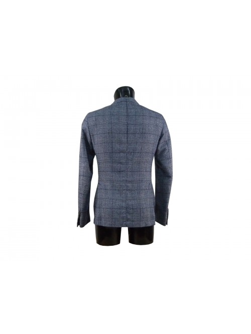 Prince of Wales unlined jacket for men blue / white.