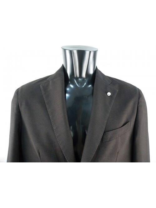 Unlined brown men's jacket.