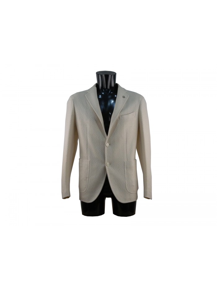 Unlined cream jacket for men. Unlined cream jacket for men.