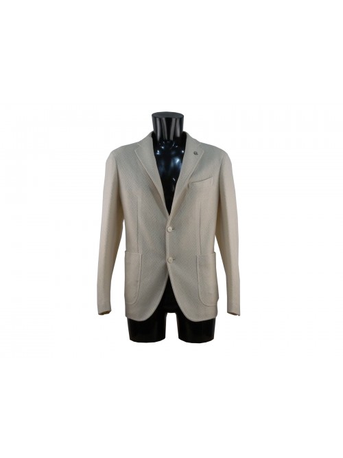 Unlined cream jacket for men. Unlined cream jacket for men.