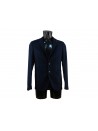 Unlined blue jacket for men.