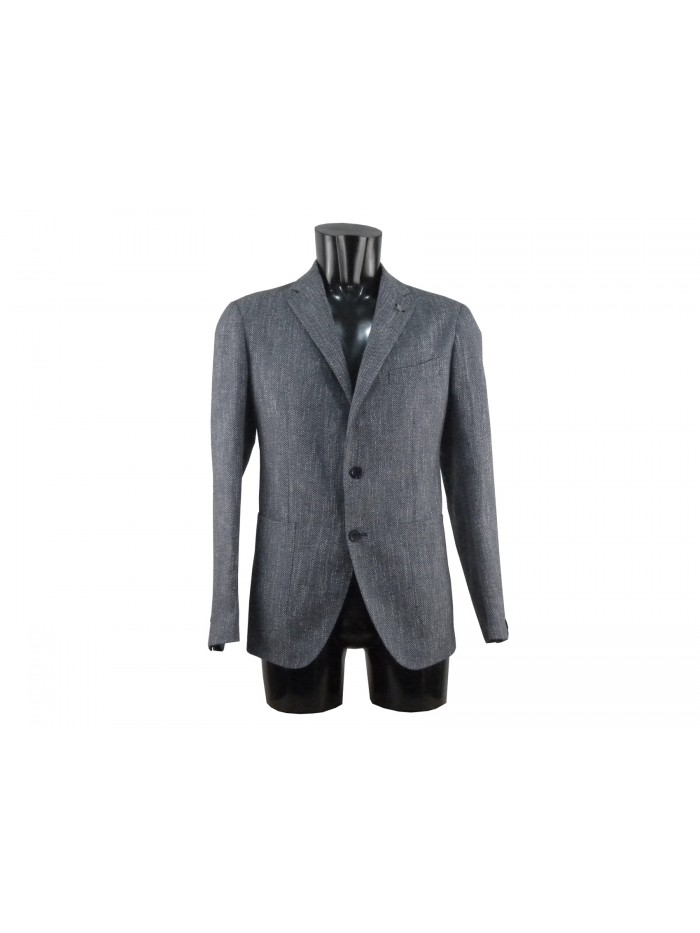Dark Melange Unlined Men's Jacket. Dark Melange Unlined Men's Jacket.