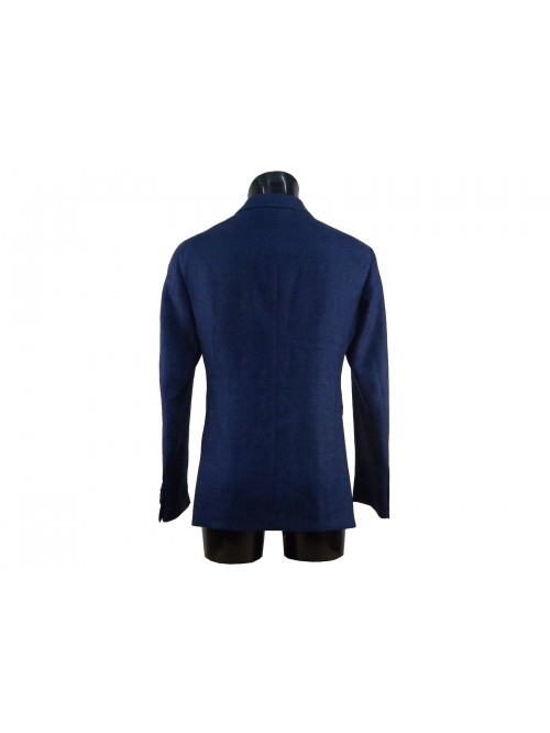 Men's blue unlined jacket.