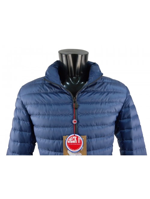 Giubbotto Uomo leggero 100 gr. collo alto e 2 tasche con zip.