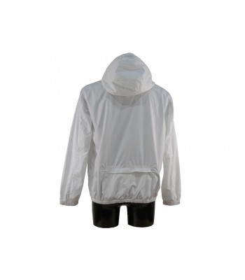 Lightweight man jacket with hood, 2 zip pockets and back pocket. 2