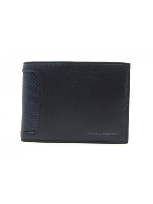 Man purse lined in contrast with credit card compartments