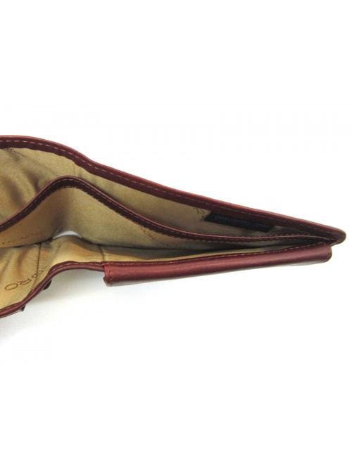 Portamonete Uomo foderato a contrasto con scomparti carte di credito