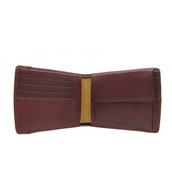 Man purse lined in contrast with credit card compartments 2