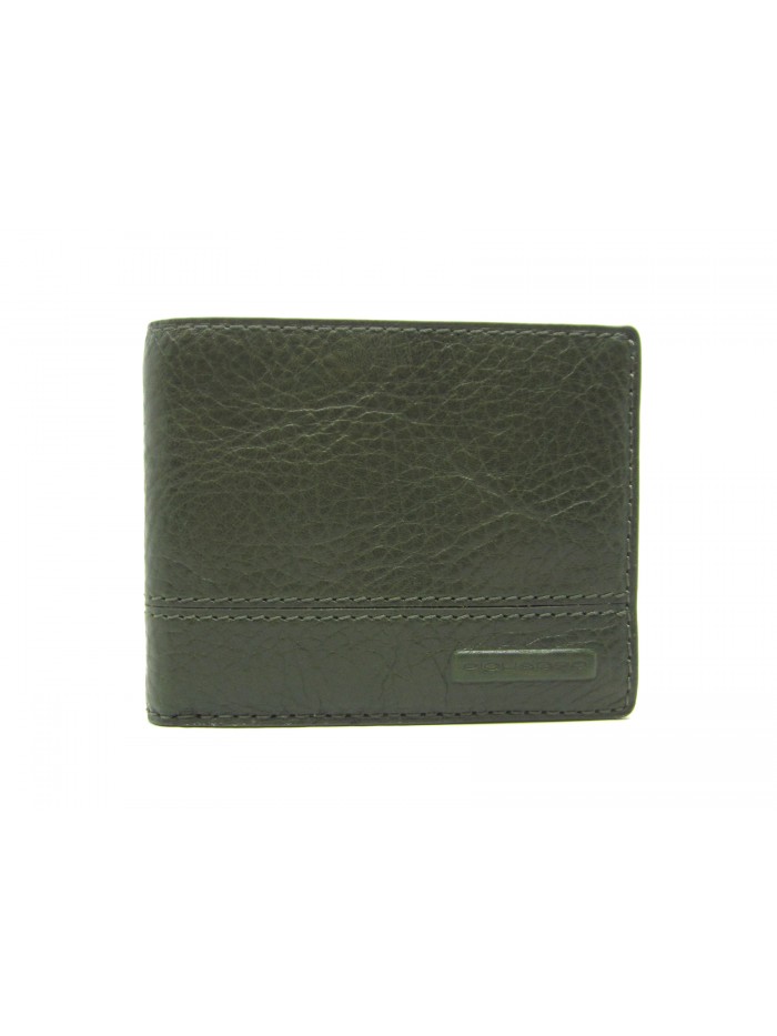 Man purse lined in contrast with credit card compartments