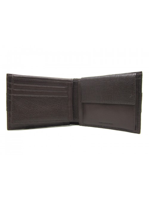 Portamonete Uomo foderato a contrasto con scomparti carte di credito