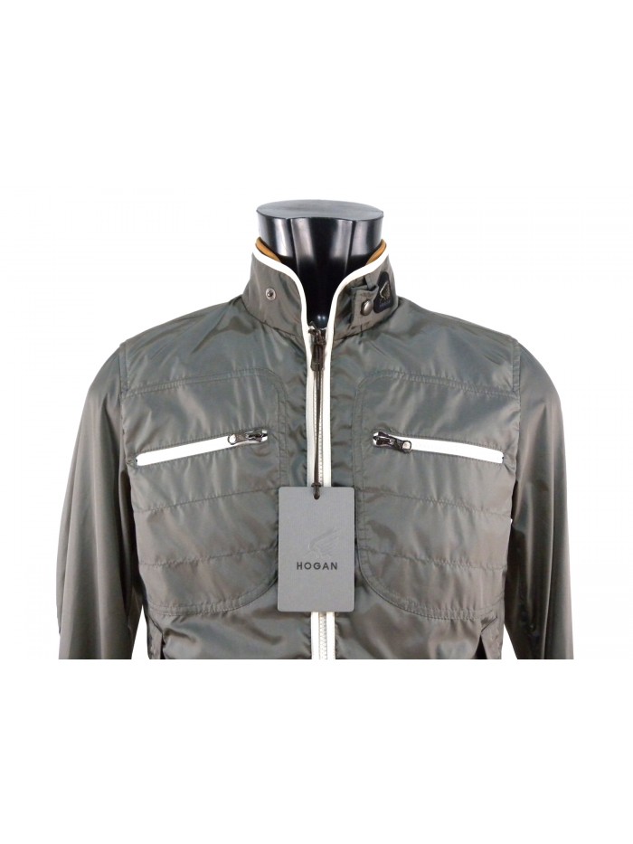 Men's bomber jacket with elasticated cuffs and waist