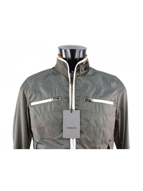 Men's bomber jacket with elasticated cuffs and waist