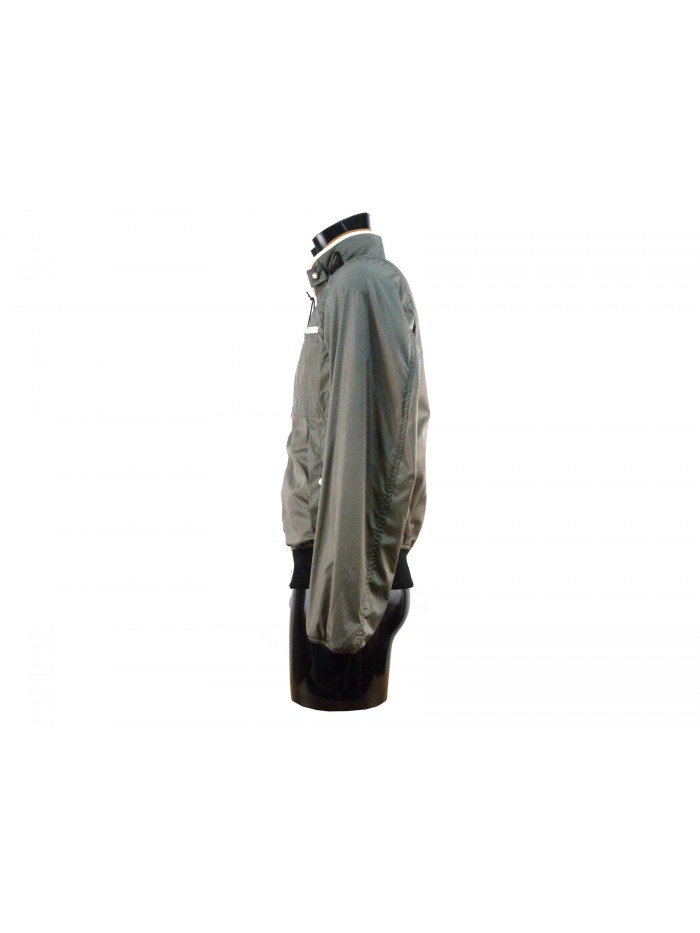 Men's bomber jacket with elasticated cuffs and waist