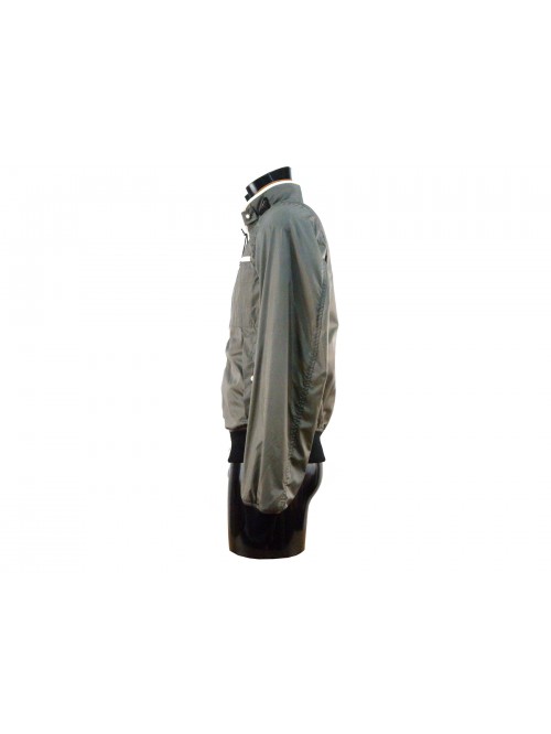 Men's bomber jacket with elasticated cuffs and waist