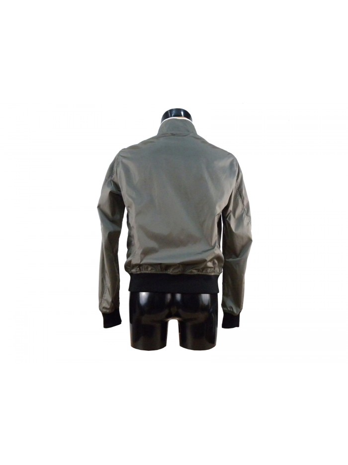 Men's bomber jacket with elasticated cuffs and waist