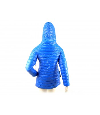 Padded spring women's jacket with hood, removable sleeves and waist with zip. 2