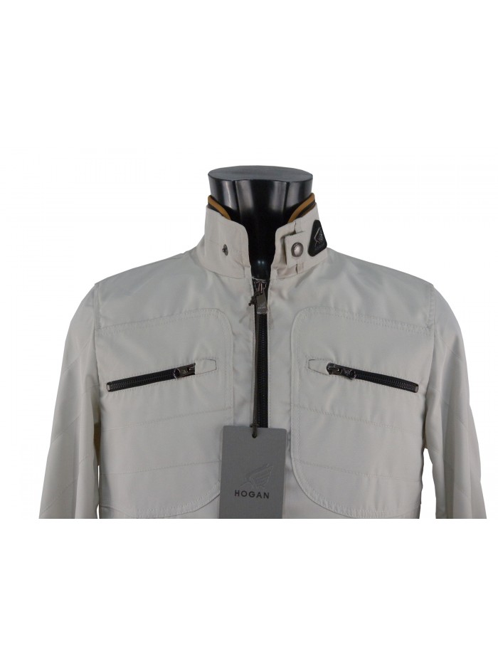 Men's bomber jacket with elasticated cuffs and waist