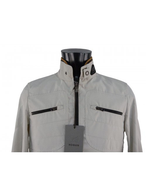 Men's bomber jacket with elasticated cuffs and waist