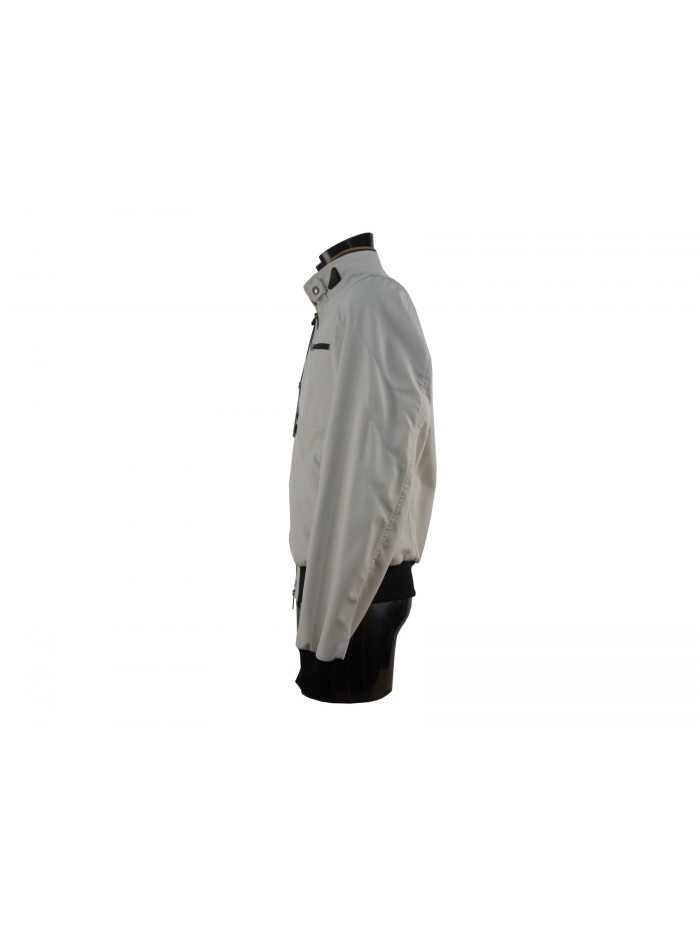 Men's bomber jacket with elasticated cuffs and waist