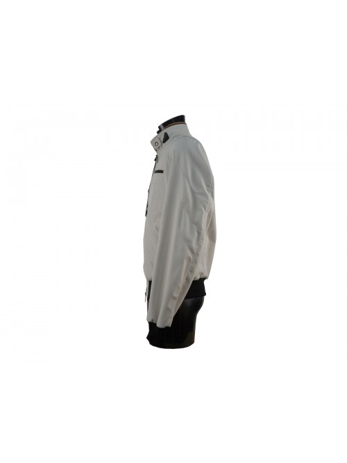 Men's bomber jacket with elasticated cuffs and waist