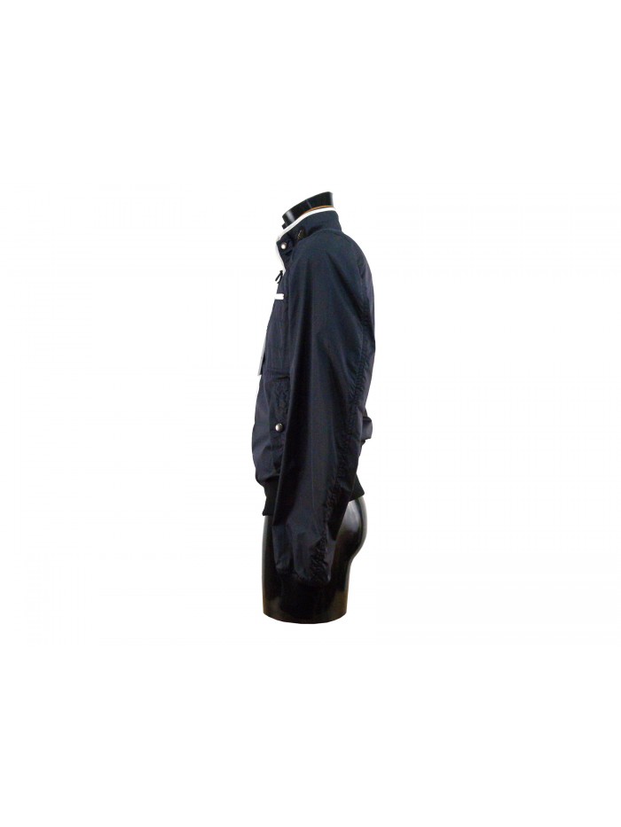 Men's bomber jacket with elasticated cuffs and waist