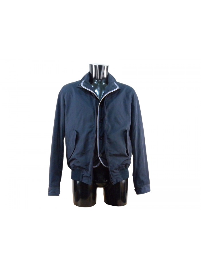 Men's jacket with light-contrast edging, button cuffs Men's jacket with light-contrast edging, button cuffs