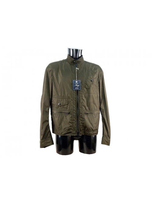 Man jacket with high collar, cuffs with button Man jacket with high collar, cuffs with button