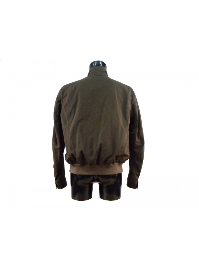 Men's jacket with light-contrast edging, button cuffs