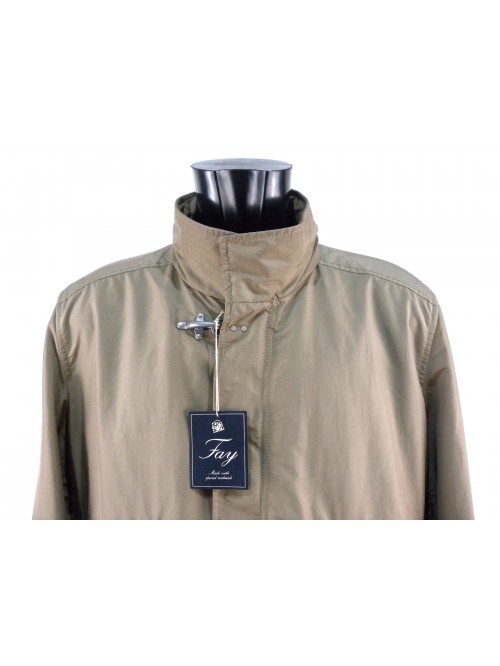 Giubbotto Uomo collo alto con gancio, 4 tasche esterne bottoni/zip