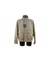 Men's high-necked jacket with hook, 4 outside pockets with buttons / zip