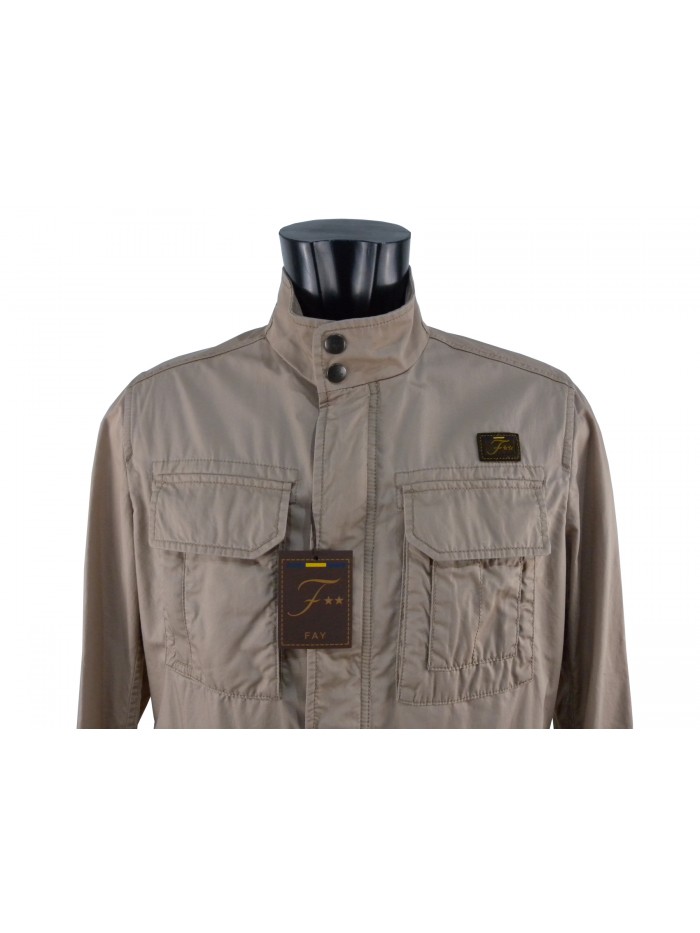 Saharan high-top man jacket with 2 snaps