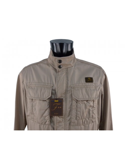 Saharan high-top man jacket with 2 snaps