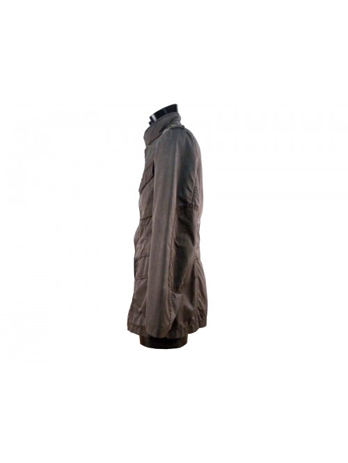 Sahariana men's high-necked jacket with snap button