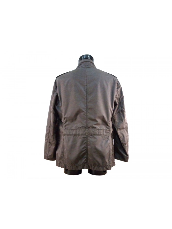Sahariana men's high-necked jacket with snap button
