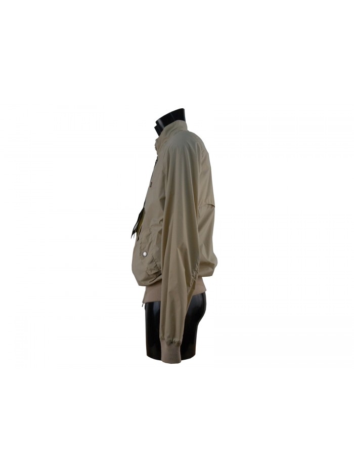 Lightweight high-necked men's jacket with buttons, 2 pockets with buttons