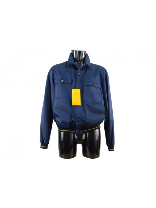 Giubbotto Uomo Bomber con collo stile classico, polsini e vita elastic Giubbotto Uomo Bomber con collo stile classico, polsini e vita elastic