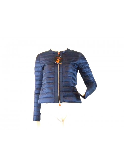 Woman jacket Light down jacket short, zip closure with fabric Woman jacket Light down jacket short, zip closure with fabric