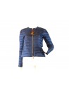 Woman jacket Light down jacket short, zip closure with fabric