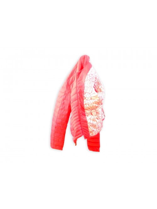 Woman down jacket light down jacket, round neck, zip closure,