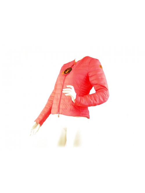 Giubbotto Donna piumino leggero sfiancato, giro collo, chiusura zip,