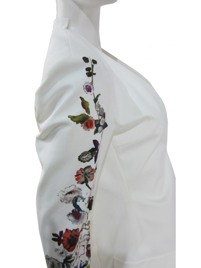 Slim women's jacket with a half-back Korean collar