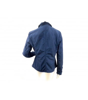 Bleached men's cut women's jacket with curling along the edges 2