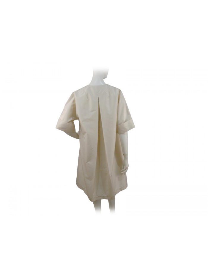 Woman jacket with open Taffeta effect, back bending and 3/4 sleeves