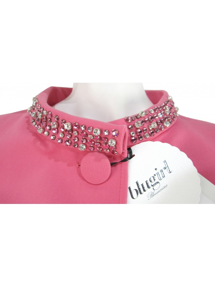 Giacca Donna Soprabito elegante, collo coreana con pietre