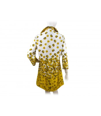 Women's embossed coat with embossed effect, knee length, 2