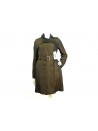 Giacca Donna trench lunghezza ginocchio con cintura a fibbia regolabile,