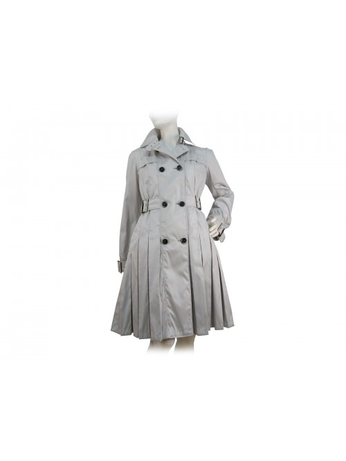 Giacca Donna trench lunghezza ginocchio con cinture a fibbie Giacca Donna trench lunghezza ginocchio con cinture a fibbie