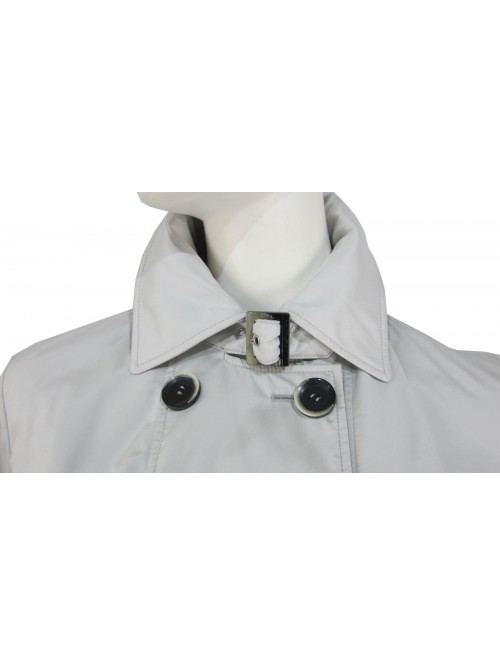 Giacca Donna trench lunghezza ginocchio con cinture a fibbie