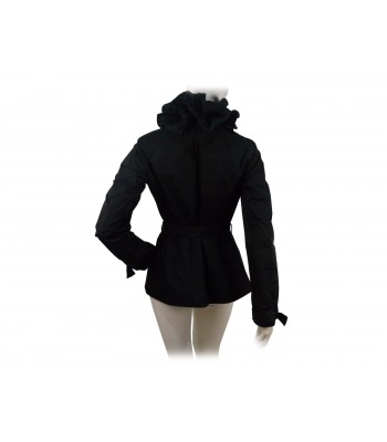 Women's jacket with rouge and waist belts and knotted cuffs, 2