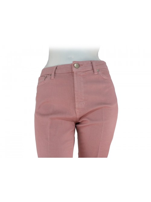 Pantalone Donna Bonaam gamba stretta, vita alta vestibilità slim.